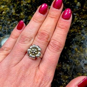 Sterling Silver Flower Ring
